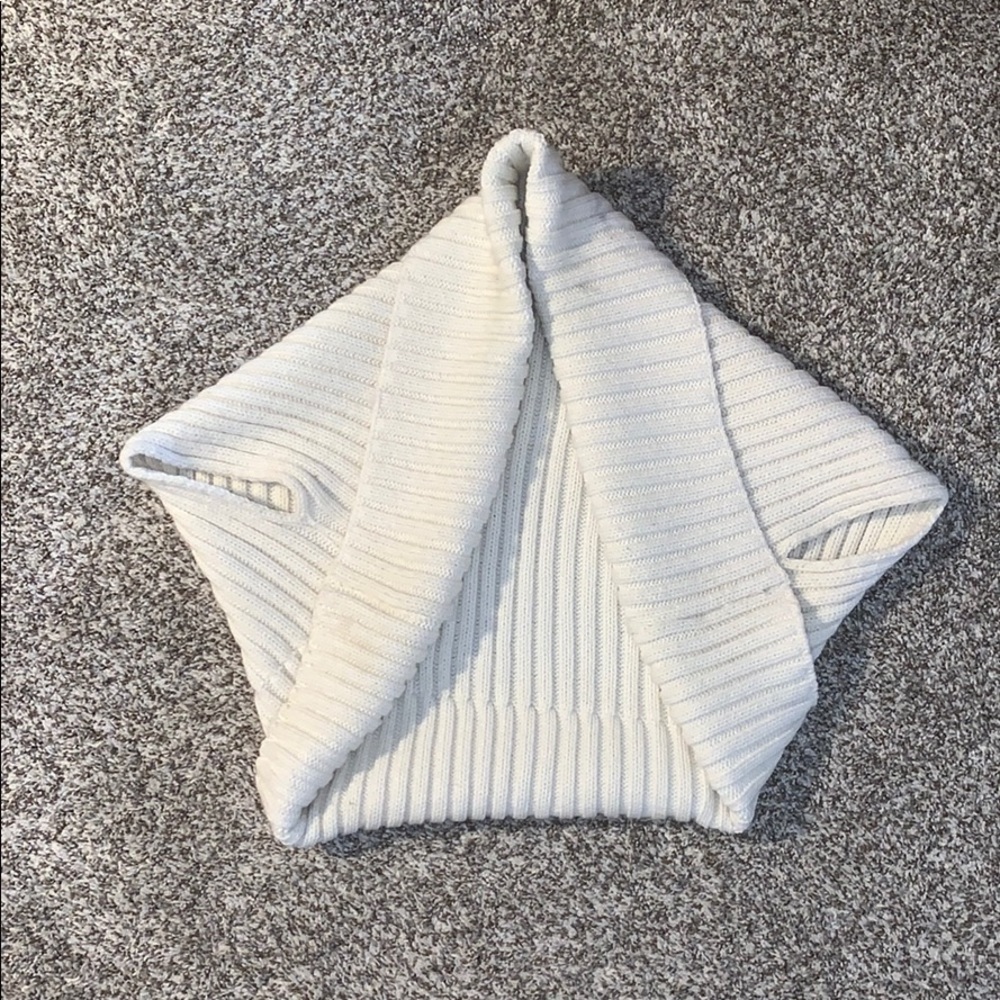 Cream colored knit shrug